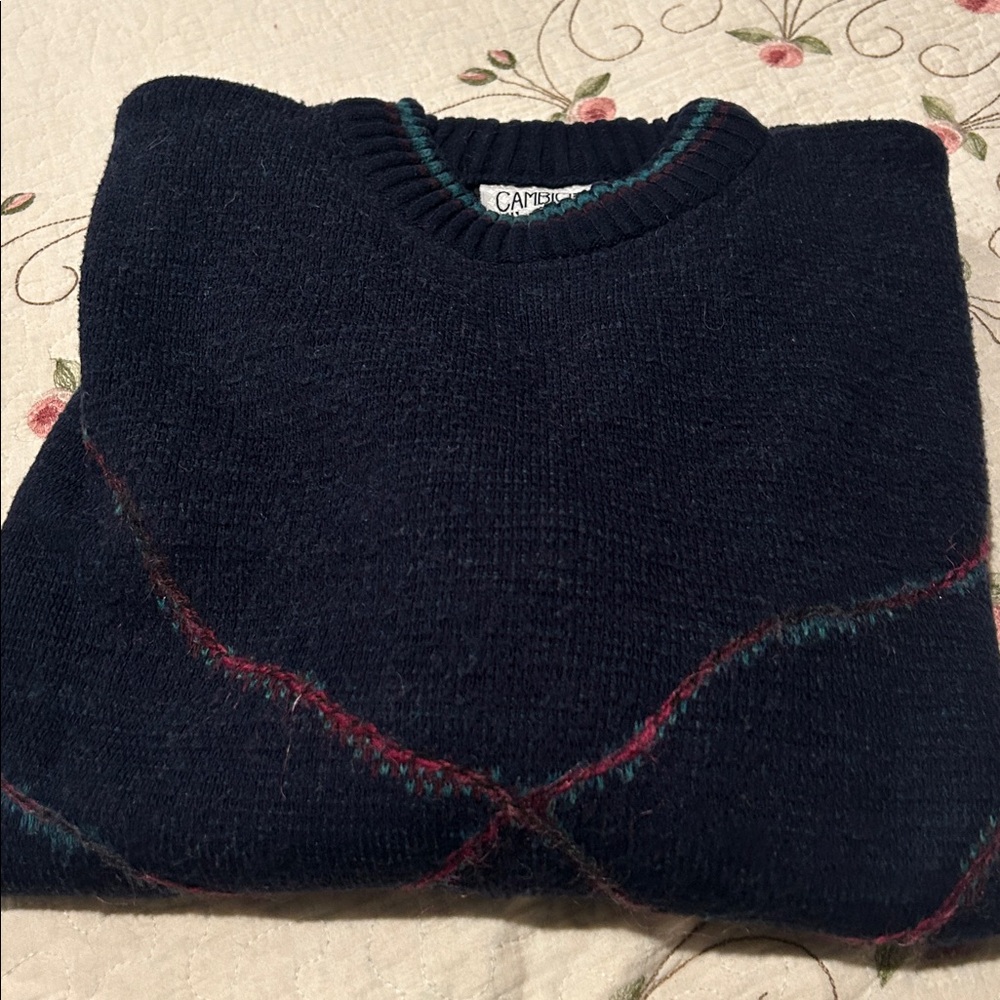 Men’s CAMBIO Italia 90’s Vintage Knit Sweater – sz M